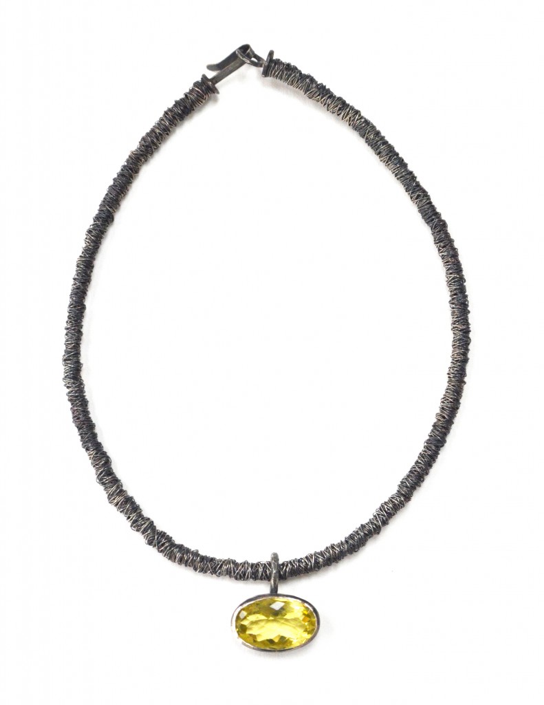 Lemon Quartz pendant necklace
