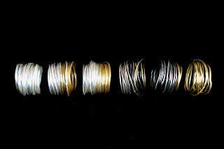 Silver & Gold Spaghetti Rings
