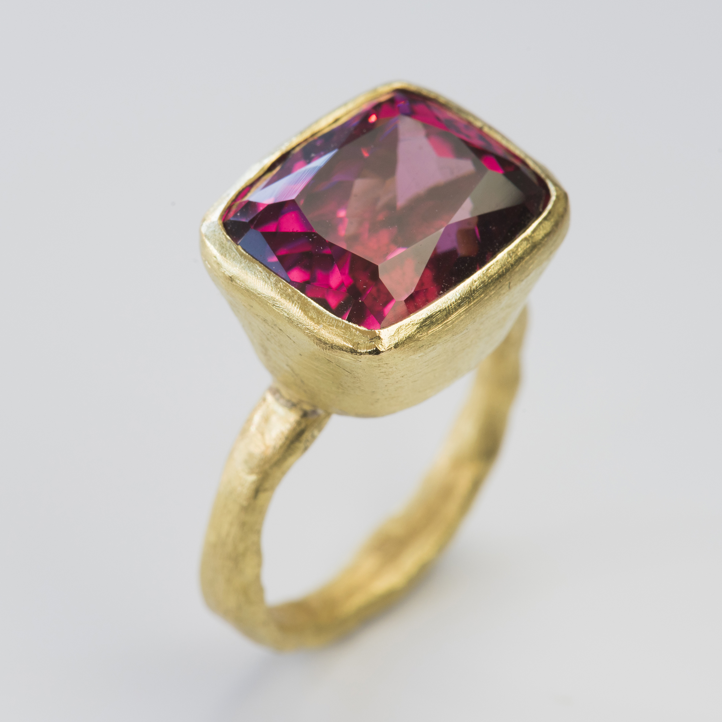 Raspberry Rhodolite Garnet Ring Featured on Disa Allsopp 1st Dibs Online Store